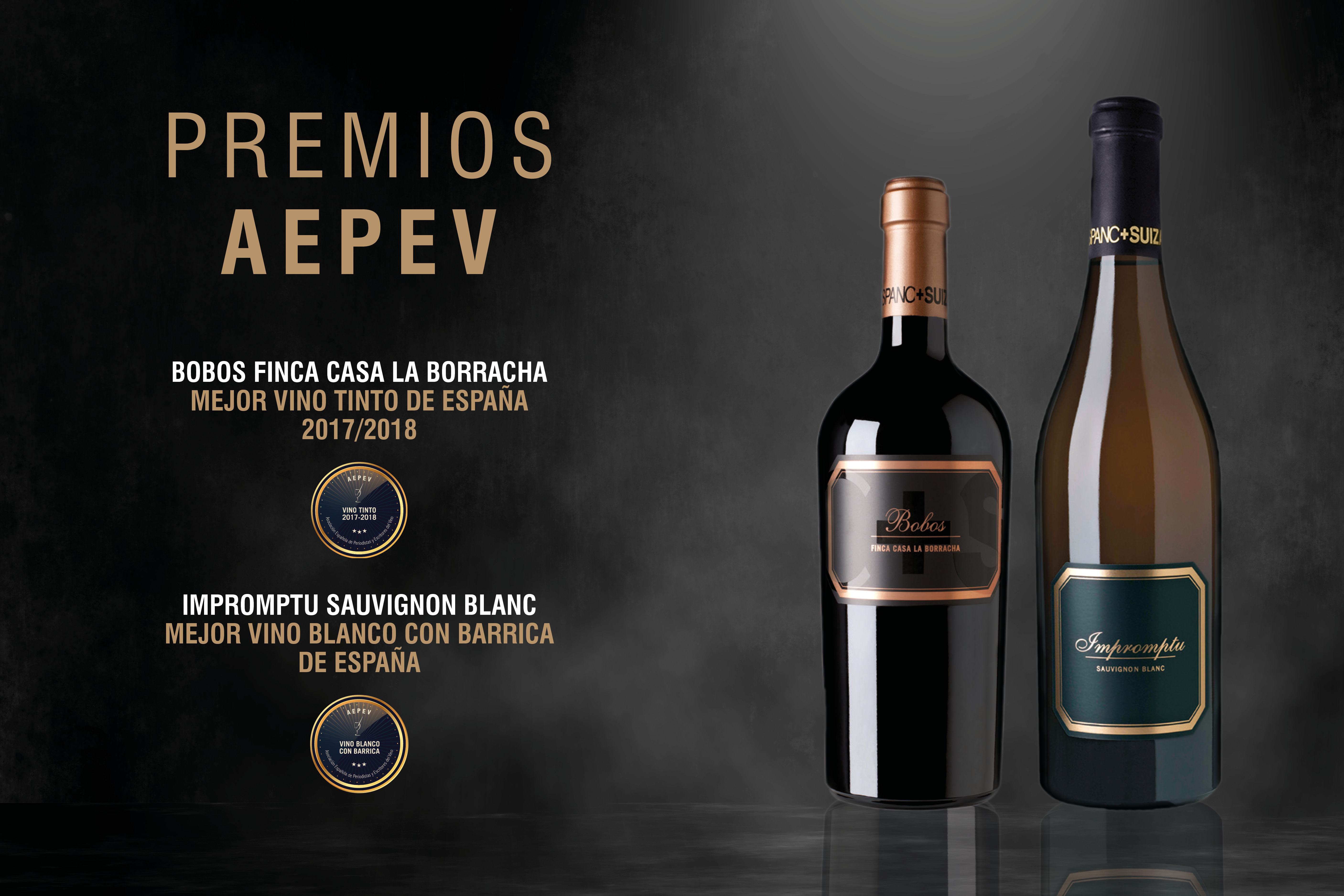 Dos vinos de H+S galardonados como los mejores de España en su categoría por la AEPEV